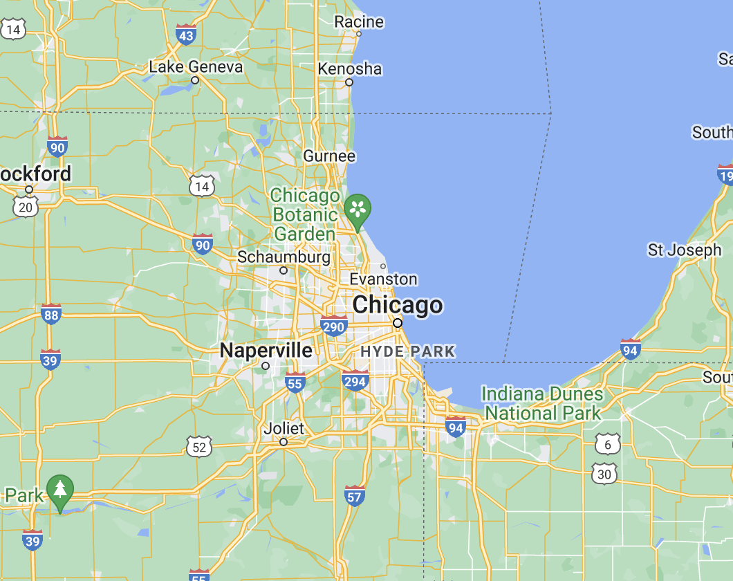 map of Greater Chicago area map of Greater Chicago area